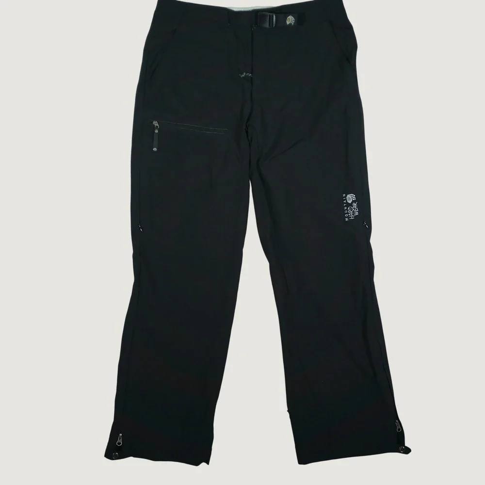 Mountain Hardwear Hiking Pants Mens M Short Black Good Softshell OM3508 Flaw